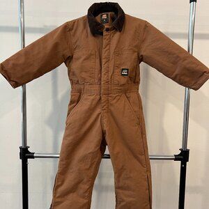 Berne Youth Softstone Insulated Coverall Small EUC